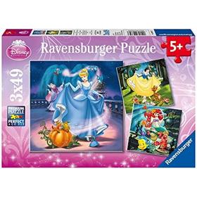 Puzzle Princesas Disney A 3x49 Piezas