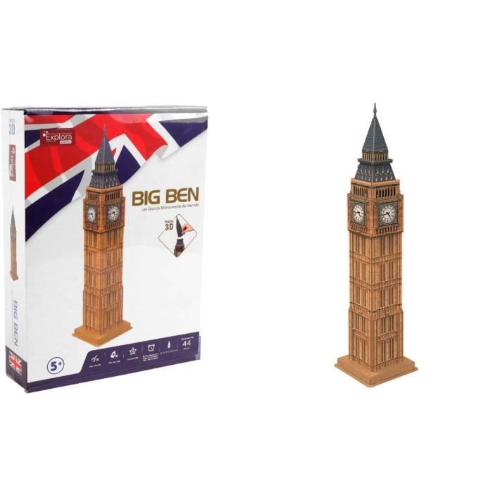 Puzzle 3D EXPLORA Big Ben 44 pièces Dès Facile à assembler - vue 2