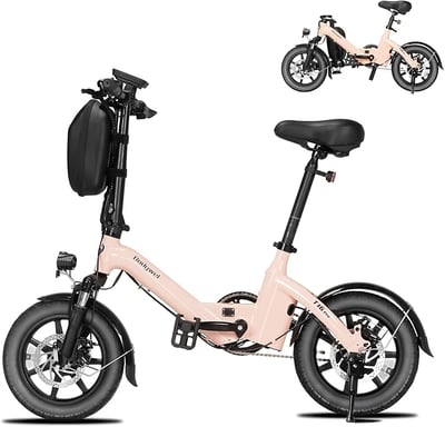 Bodywel T16 Pro 14'' Bicicletta Elettrica Pieghevole 280Wh Mini E-Bike Supporto App