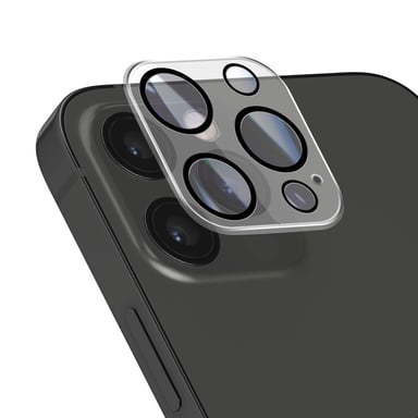 Crong Protection d'Objectif Caméra pour iPhone 12 Pro Série Lens Shield Transparent