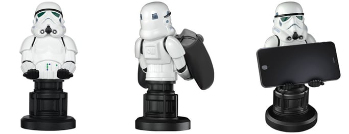 Figura de acción Stormtrooper - Mando y soporte y cargador para smartphone - Exquisite Gaming