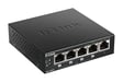 D-Link DGS-1005P/E commutateur réseau Non-géré Gigabit Ethernet (10/100/1000) Connexion Ethernet, supportant l'alimentation via ce port (PoE) Noir