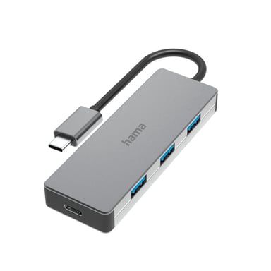 Hub USB-C, 4 ports, USB 3.2 Gen2, 10 Gbit/s, alu