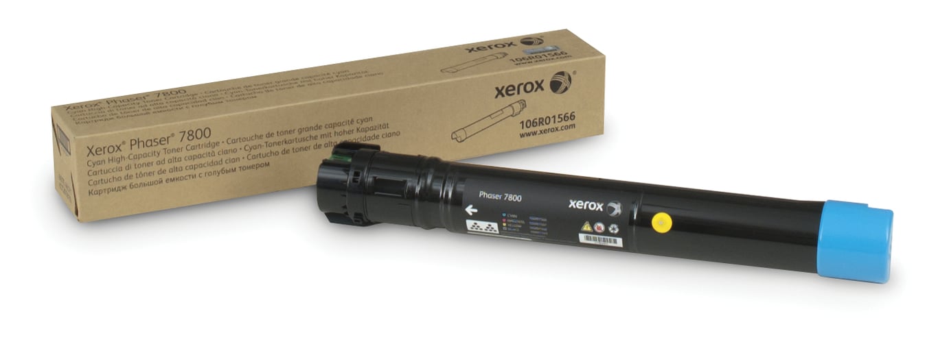 Xerox Haute capacité cyan originale cartouche de toner pour Phaser 7800 - vue 2