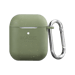 Casco antibacteriano vegano orgánico 100% cero residuos para los AirPods de Apple, verde oliva