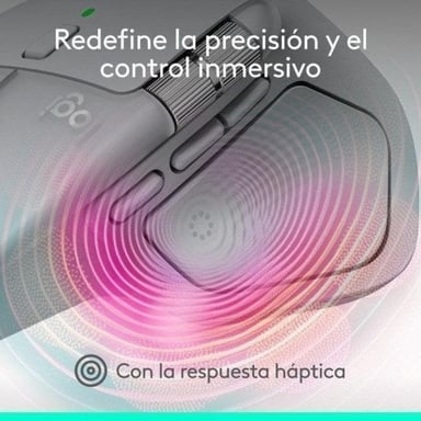 Logitech MX Master 4, ratón inalámbrico ergonómico con respuesta háptica avanzada, desplazamiento ultrarrápido, carga USB-C, Bluetooth, Windows, macOS