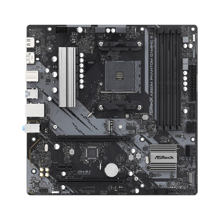 ASRock A520M Phantom Gaming 4 - vue 2