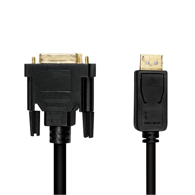 LogiLink CV0130 câble vidéo et adaptateur 1 m DisplayPort DVI Noir