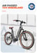 Vélo électrique en fibre de carbone MIHOGO AIR, autonomie de 206 km, double batterie, navigation intelligente, trajets urbains, Gris