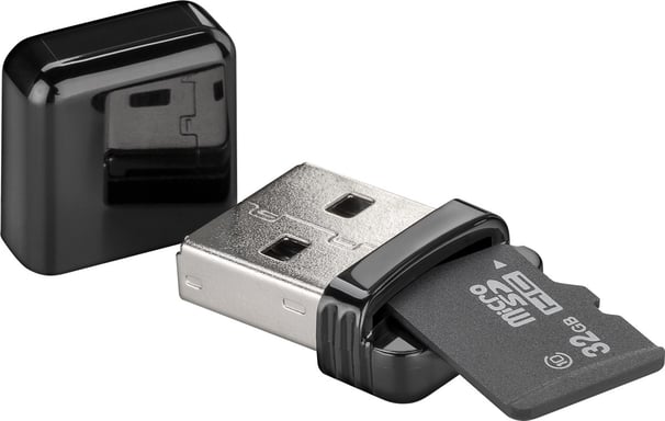 Goobay 38656 Lettore di schede di memoria USB Nero