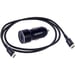 Kit cargador de coche USB-C AUTO-T 540225 20W (5A) 12/24V + cable USB-C 1m antracita