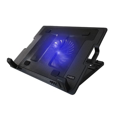 Ewent EW1258 système de refroidissement pour ordinateurs portables 43,2 cm (17'') 1000 tr/min Noir
