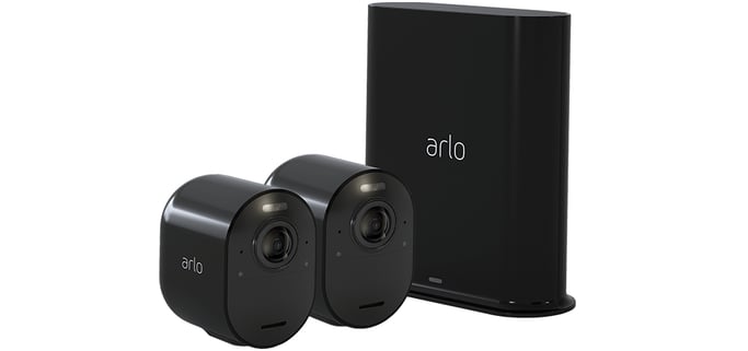 Arlo Ultra 2 Caméra de Surveillance extérieure, pack de 2 noir
