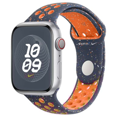 Nike Sport Band pour Apple Watch Series 1 á 10 / SE / Ultra (2) (44/45/46/49 mm) - Taille M/L - Blue Flame