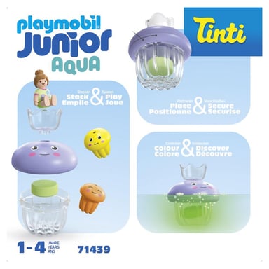 Ensemble de Bain Junior Aqua & Tinti : Amusement dans la Baignoire avec des Méduses