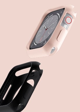 Itskins Estuche para Apple Watch 7/8/9 42-44-45-49mm Reforzado Spectrum R Sólido Rosa