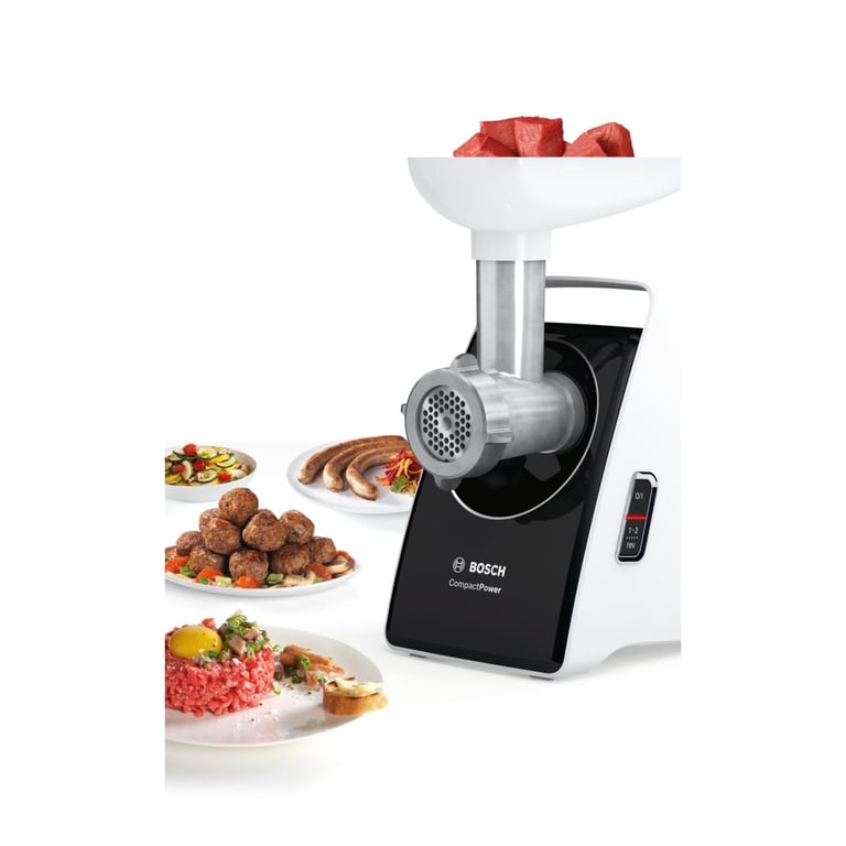 Bosch MFW3850B hachoir 500 W Noir, Blanc - Neuf