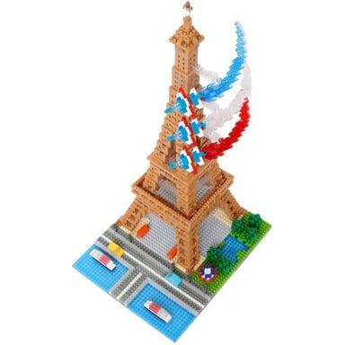 Bandai Mini-figurine en briques - NANOBLOCK - Tour Eiffel Deluxe - 2500 pcs