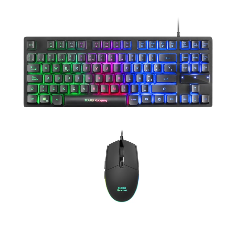 Clavier Pack-Mars Gaming MCPRGB2FR – Clavier, Souris, Tapis XXL, RGB - vue 9