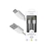 Cable USB a Micro-USB 2,4A - 1,5 metros - Colección POP - Blanco