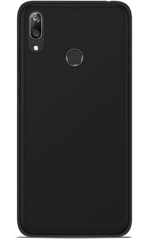 Coque silicone unie compatible Givré Noir Samsung Galaxy A10