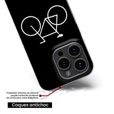 Funda de silicona - Compatible con Google Pixel 8 Pro - diseño bike hipster