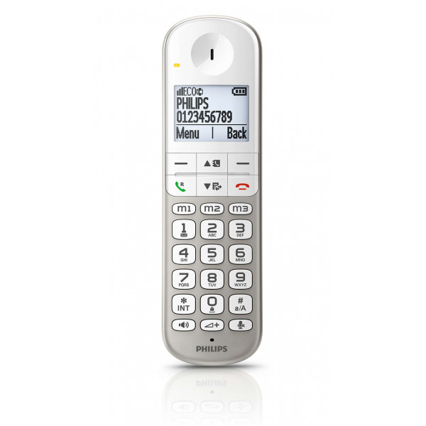 Téléphone Fixe Sans Fil Philips XL4901S/23 – Écran 4,8 cm, 16h Autonomie, Haut-Parleur - vue 2