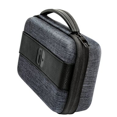 PDP 500-084 Housse de protection pour console de jeux portable Étui EVA (Acétate de vinyle d'éthylène), Simili-cuir Gris