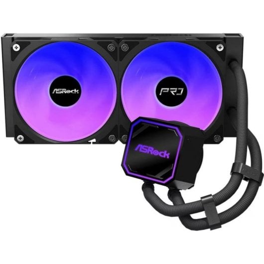 Refrigeración Líquida AsRock Pro 240 ARGB 240mm 2 Ventiladores - vue 2
