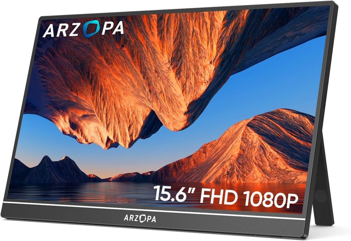 Ecran Portable ARZOPA A1,15.6 Pouces 1920×1080 FHD 60 Hz,Moniteur Portable IPS - Neuf