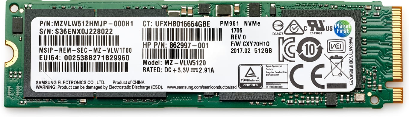 HP SSD TLC PCIe 4x4 NVMe Neuf