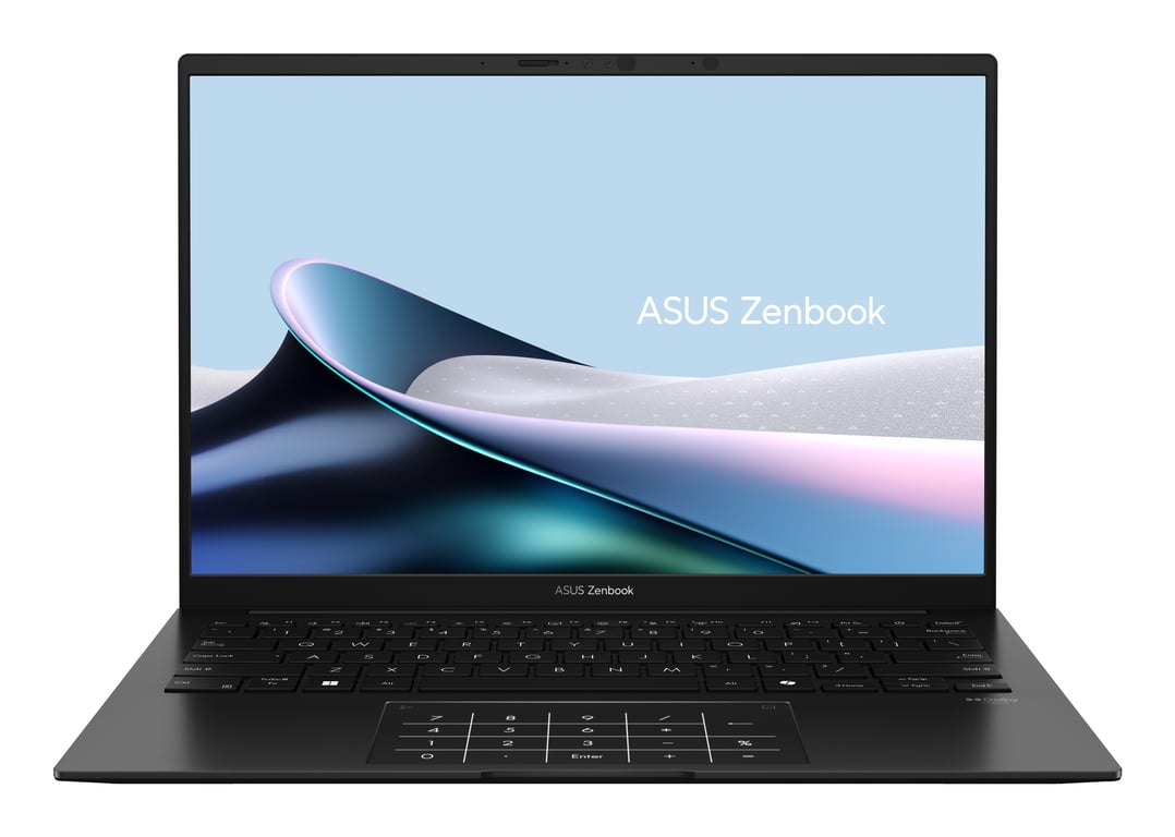 ASUS Zenbook 14 OLED UM3406KA-QD074W AMD Ryzen AI 7 PRO 350 Ordinateur portable 35,6 cm (14 ) Full HD 16 Go LPDDR5x-SDRAM 512 Go SSD Wi-Fi 6E (802.11ax) Windows 11 Home Noir - Neuf