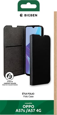 Bigben Connected FOLIOA57B coque de protection pour téléphones portables Noir Oppo A57 / A57S