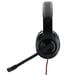 Hama HS-USB400 Casque Avec fil Arceau Jouer USB Type-A Noir, Rouge