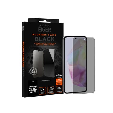 EIGER Mountain Glass - Cristal Templado Premium 2.5d Privacidad para Samsung Galaxy S25 FE / A57 5G