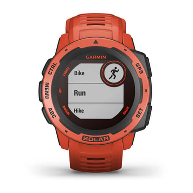 Garmin Instinct Solar MIP 45 mm Digital 128 x 128 Pixeles Rojo GPS (satélite)