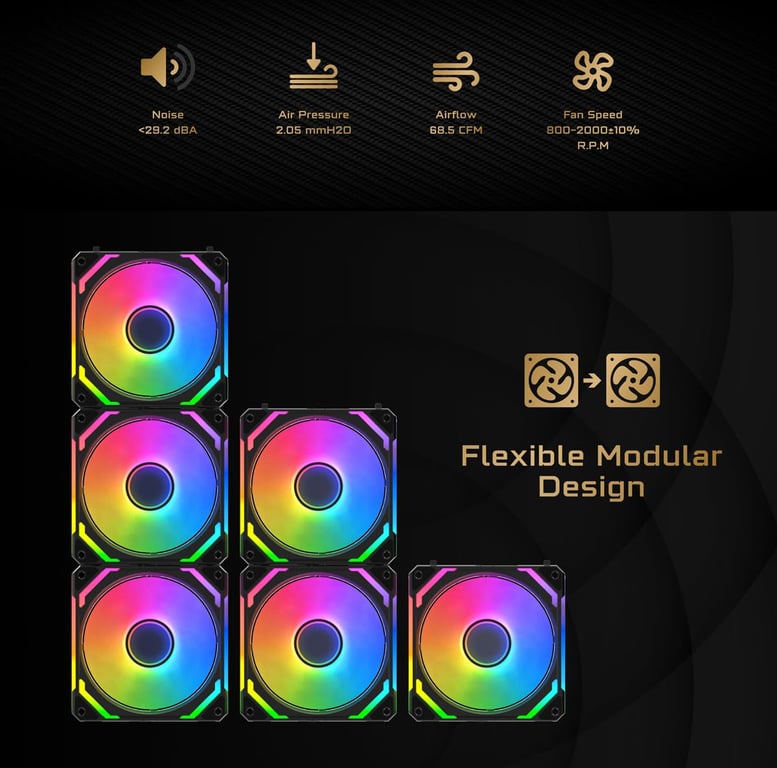 Xigmatek Starlink Ultra Tripack - vue 6