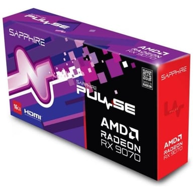 Scheda grafica - PULSE AMD RADEON™ RX 9070 GAMING - 16 GB - Dual HDMI / Dual DP