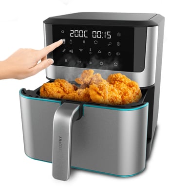 Cecotec Cecofry Supreme 8000 Unique 8 L Autonome 1800 W Friteuse sans huile Noir, Acier inoxydable