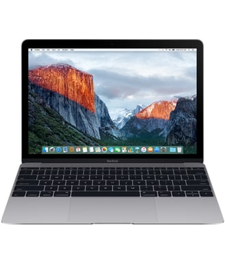 Apple MacBook Portátil 30,5 cm (12'') 2K Ultra HD Intel® Core™ m3 m3-6Y30 8 GB LPDDR3-SDRAM 256 GB Flash Wi-Fi 5 (802.11ac) Mac OS X 10.11 El Capitan Gris