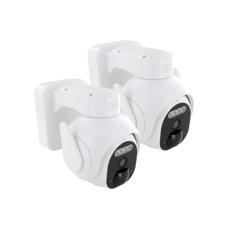 Caméras extérieures DIO CONNECTED HOME Lot de 2 Rotatives Batterie 3MP - vue 2