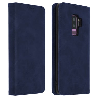 Funda cartera Samsung Galaxy S9 Plus Función Soporte Silicona – Azul oscuro