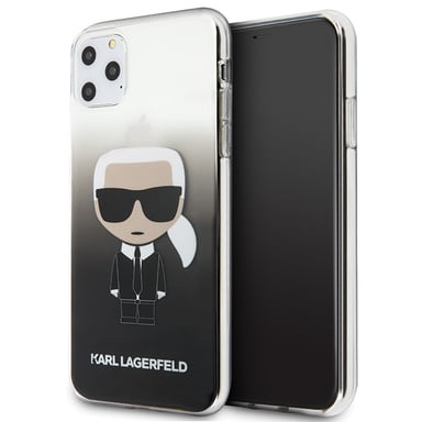 Funda Karl Lagerfeld para iPhone 11 Pro Max Negra Gradiente Ikonik Karl