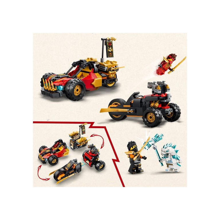 LEGO Ninjago Véhicules combinables de Kai et Cole 71864 - vue 8