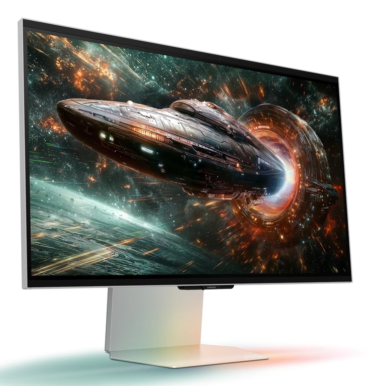 Samsung Écran PC Gaming 27 Odyssey 3D G90XF 4K UHD 165Hz Neuf - vue 3