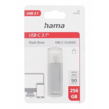 Hama Uni-C Classic lecteur USB flash 256 Go USB Type-C 3.2 Gen 1 (3.1 Gen 1) Anthracite