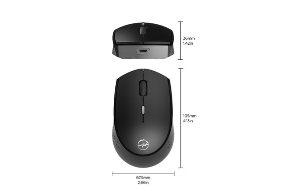 MOBILITY LAB - Souris Sans Fil Rechargeable USB-C pour MAC et WINDOWS