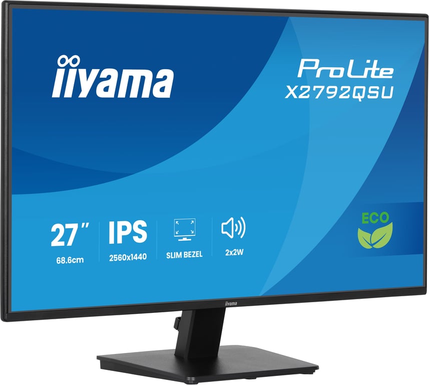iiyama ProLite X2792QSU-B1 écran plat de PC 68,6 cm (27 ) 2560 x 1440 pixels Quad HD LED Noir - Neuf