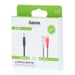 Hama 00205185 câble audio 0,1 m 2 x RCA 3,5mm Noir