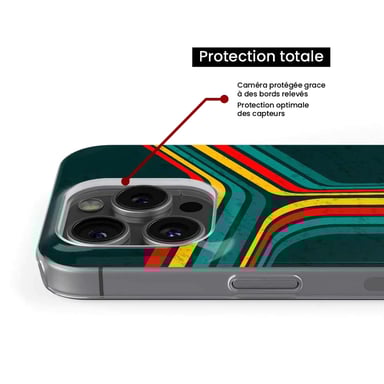 Coque en silicone - Compatible Samsung Galaxy A24 4G - design retro lines